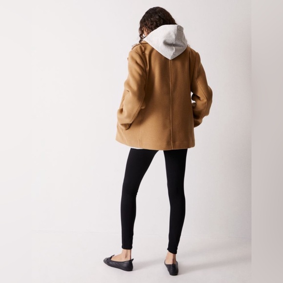 H&M | DOUBLE BREASTED BLAZER JACKET | SIZE: L | COLOR: CAMEL | NWOT - Picture 5 of 9